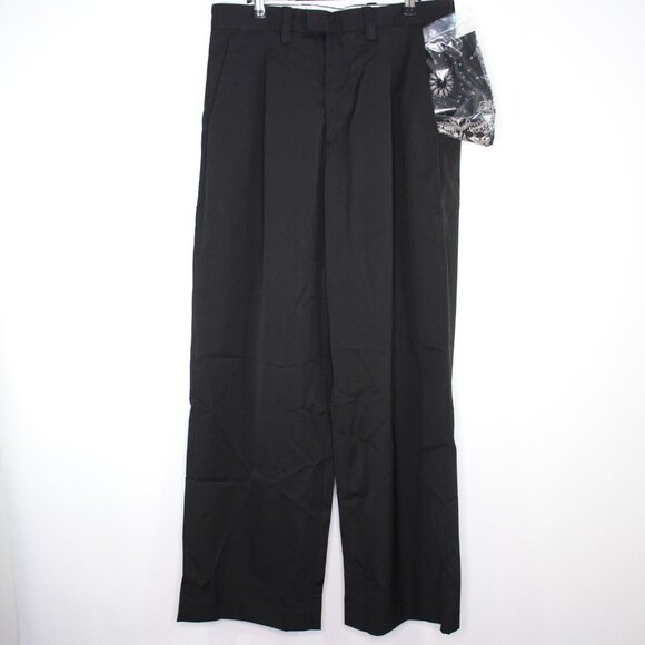 Bare Knuckles Mens 34 x 30 Oversized Pleated Wide Leg Trouser Pants NEW R1651 - Picture 1 of 7